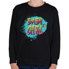 PRINTFASHION Baby girl - Gyerek pulóver - Fekete