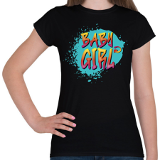 PRINTFASHION Baby girl - Női póló - Fekete női póló