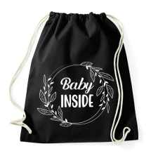 PRINTFASHION Baby inside - White - Sportzsák, Tornazsák - Fekete tornazsák