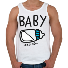 PRINTFASHION Baby loading - Férfi atléta - Fehér