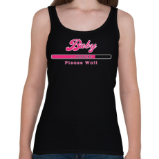 PRINTFASHION baby-loading-pink-white - Női atléta - Fekete