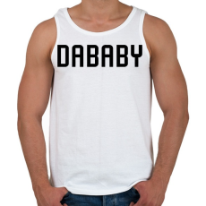 PRINTFASHION Baby On Baby - Férfi atléta - Fehér