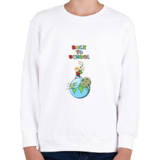 PRINTFASHION Back to school - Gyerek pulóver - Fehér