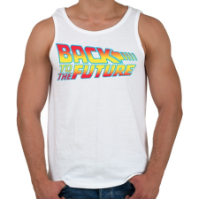 PRINTFASHION Back To The Future - Férfi atléta - Fehér atléta, trikó