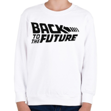 PRINTFASHION Back to the future - Gyerek pulóver - Fehér gyerek pulóver, kardigán