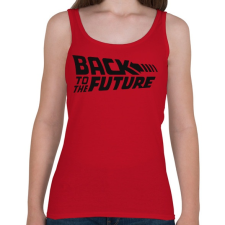 PRINTFASHION Back to the future - Női atléta - Cseresznyepiros női trikó