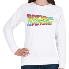 PRINTFASHION Back To The Future - Női pulóver - Fehér