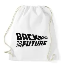 PRINTFASHION Back to the future - Sportzsák, Tornazsák - Fehér tornazsák