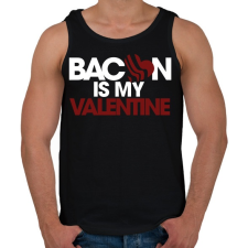 PRINTFASHION Bacon is my Love - Férfi atléta - Fekete atléta, trikó