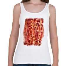 PRINTFASHION Bacon - Női atléta - Fehér női trikó