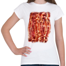 PRINTFASHION Bacon - Női póló - Fehér női póló