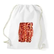 PRINTFASHION Bacon - Sportzsák, Tornazsák - Fehér tornazsák