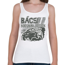 PRINTFASHION Bácsi kocsinak lőttek - Női atléta - Fehér