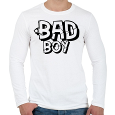 PRINTFASHION bad boy - Férfi hosszú ujjú póló - Fehér