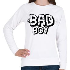 PRINTFASHION bad boy - Női pulóver - Fehér