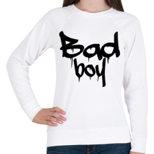 PRINTFASHION bad boys 2 - Női pulóver - Fehér női pulóver, kardigán
