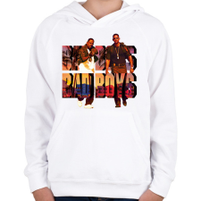 PRINTFASHION BAD BOYS BAD BOYS - Gyerek kapucnis pulóver - Fehér gyerek pulóver, kardigán
