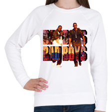PRINTFASHION BAD BOYS BAD BOYS - Női pulóver - Fehér női pulóver, kardigán