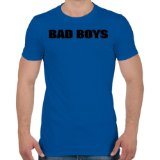 PRINTFASHION BAD BOYS - Férfi póló - Királykék