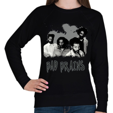 PRINTFASHION BAD BRAINS-GRAY - Női pulóver - Fekete női pulóver, kardigán