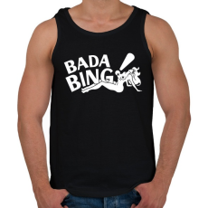 PRINTFASHION bada bing - Férfi atléta - Fekete