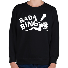 PRINTFASHION Bada Bing - Gyerek pulóver - Fekete