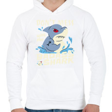 PRINTFASHION Badass cápa - Férfi kapucnis pulóver - Fehér