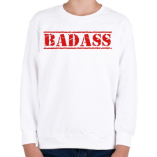PRINTFASHION Badass - Gyerek pulóver - Fehér gyerek pulóver, kardigán
