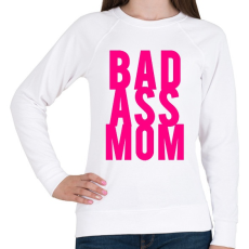 PRINTFASHION Badass moms - Női pulóver - Fehér