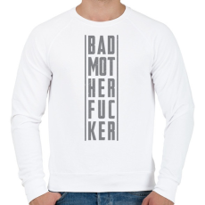 PRINTFASHION BadMotherfucker - Férfi pulóver - Fehér