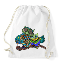 PRINTFASHION Baglyok - Sportzsák, Tornazsák - Fehér tornazsák