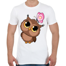 PRINTFASHION bagoly - Férfi póló - Fehér férfi póló