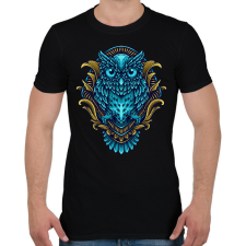 PRINTFASHION bagoly - Férfi póló - Fekete férfi póló