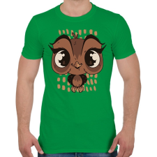 PRINTFASHION Bagoly - Férfi póló - Zöld férfi póló