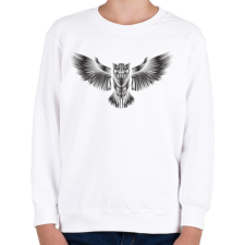 PRINTFASHION Bagoly - Gyerek pulóver - Fehér gyerek pulóver, kardigán