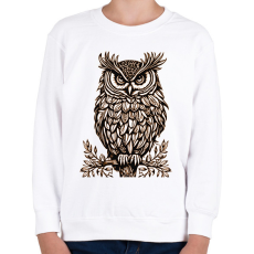 PRINTFASHION Bagoly  - Gyerek pulóver - Fehér