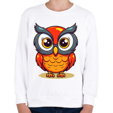 PRINTFASHION Bagoly  - Gyerek pulóver - Fehér gyerek pulóver, kardigán