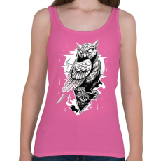 PRINTFASHION Bagoly - Női atléta - Rózsaszín