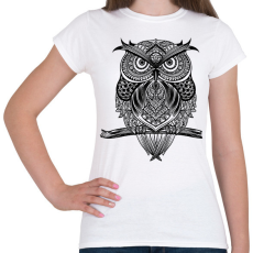 PRINTFASHION bagoly - Női póló - Fehér
