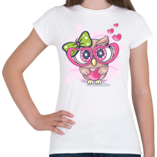 PRINTFASHION Bagoly  - Női póló - Fehér női póló