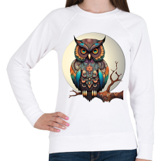 PRINTFASHION Bagoly - Női pulóver - Fehér