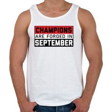 PRINTFASHION Bajnokok - Férfi atléta - Fehér