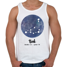 PRINTFASHION Bak - Férfi atléta - Fehér