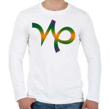 PRINTFASHION Bak - Férfi hosszú ujjú póló - Fehér férfi póló