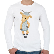 PRINTFASHION Bak - Férfi hosszú ujjú póló - Fehér