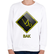 PRINTFASHION Bak - Gyerek pulóver - Fehér gyerek pulóver, kardigán