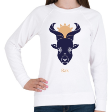 PRINTFASHION Bak minta - Női pulóver - Fehér női pulóver, kardigán