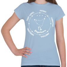 PRINTFASHION Bak tulajdonságok - Női póló - Világoskék női póló