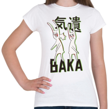 PRINTFASHION BAKA meme rabbits - Női póló - Fehér női póló