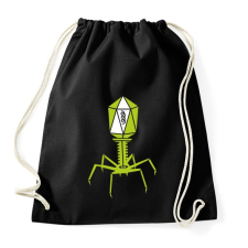 PRINTFASHION bakteriofág - Sportzsák, Tornazsák - Fekete tornazsák